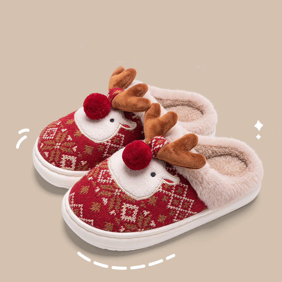 Cozy Plush Slippers - Fuzzy, Non-Slip Home Shoes