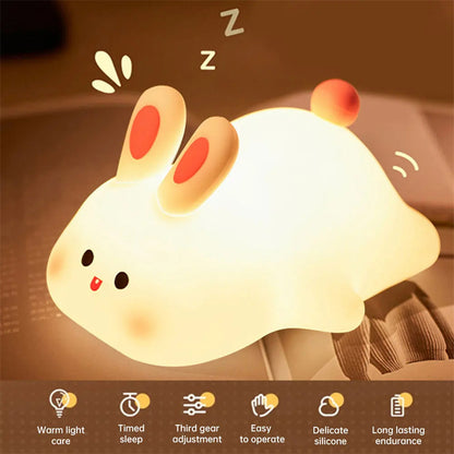 Adorable Touch-Sensitive LED Rabbit Night Light