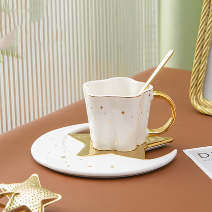 Ceramic Cup With Star And Moon