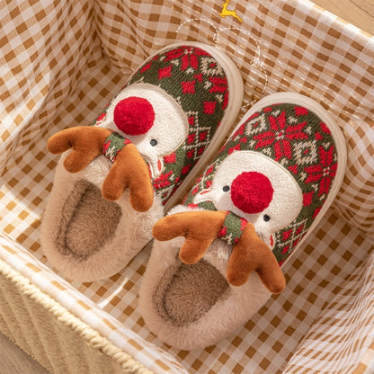 Cozy Plush Slippers - Fuzzy, Non-Slip Home Shoes