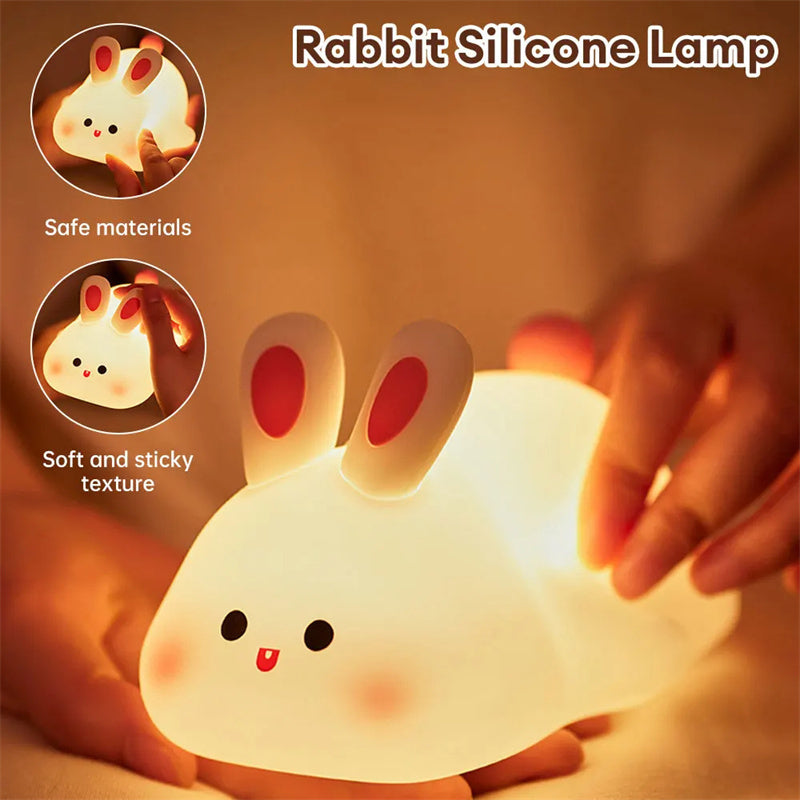 Adorable Touch-Sensitive LED Rabbit Night Light