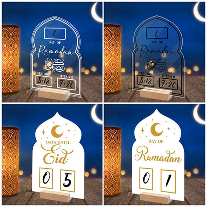 Ramadan Countdown Calendar – Acrylic Advent Calendar for Eid and Ramadan