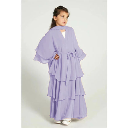 Chiffon Abaya Set for Kids – Perfect for Ramadan