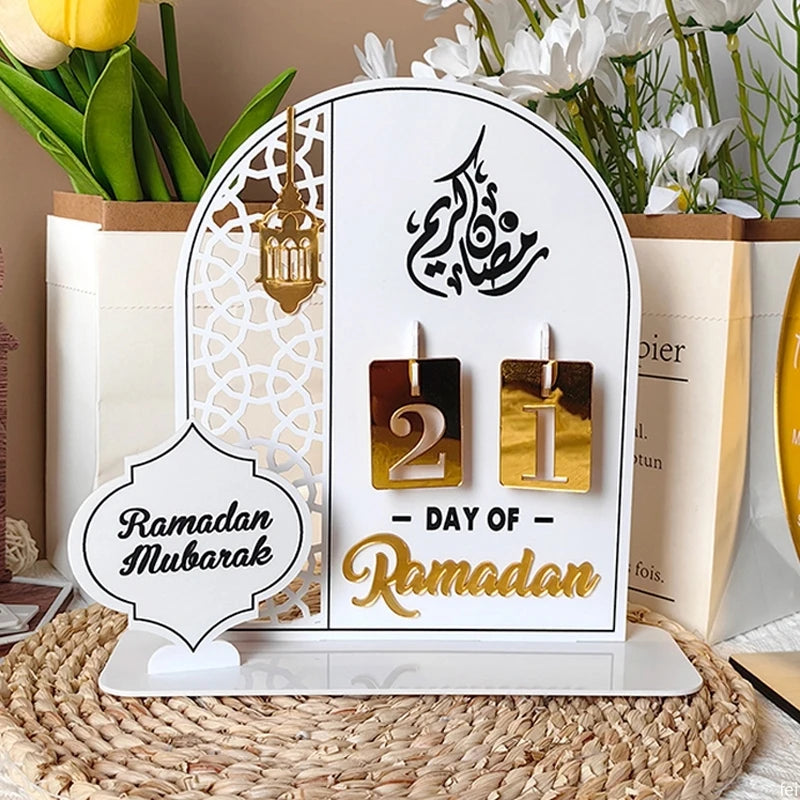 Ramadan Countdown Calendar – Acrylic Advent Calendar for Eid and Ramadan