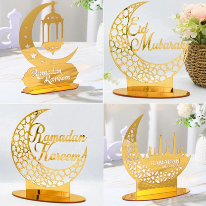 Elegant Acrylic Eid Mubarak Ornaments