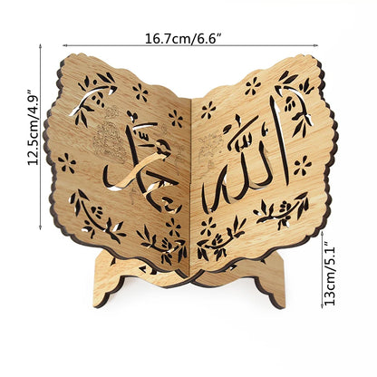 Wooden Quran, Book Shelf