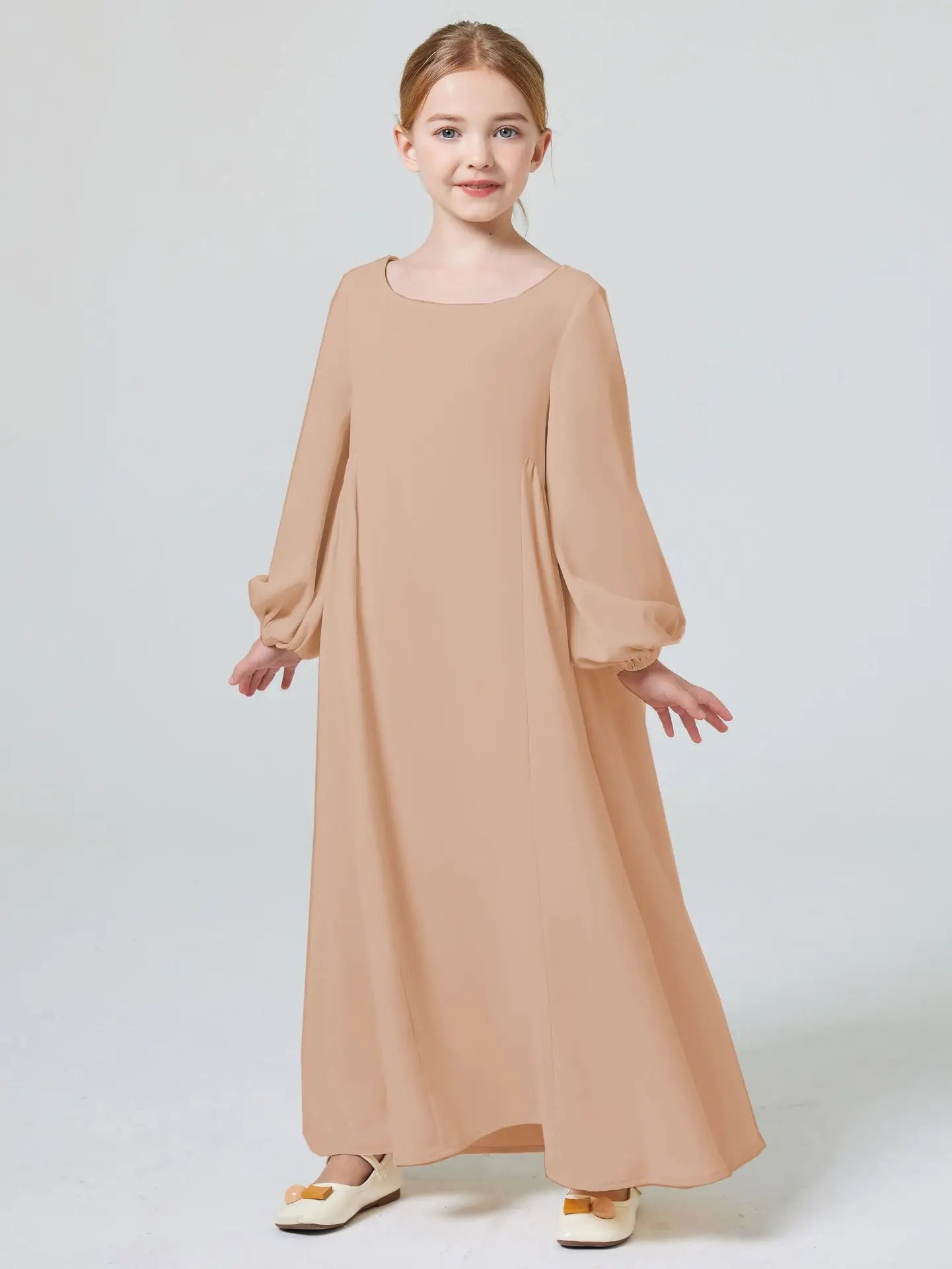 Elegant Long Sleeve Abaya for Girls