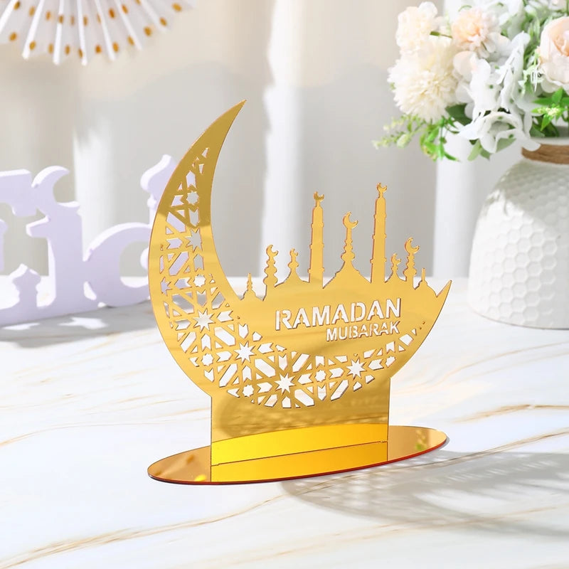 Elegant Acrylic Eid Mubarak Ornaments