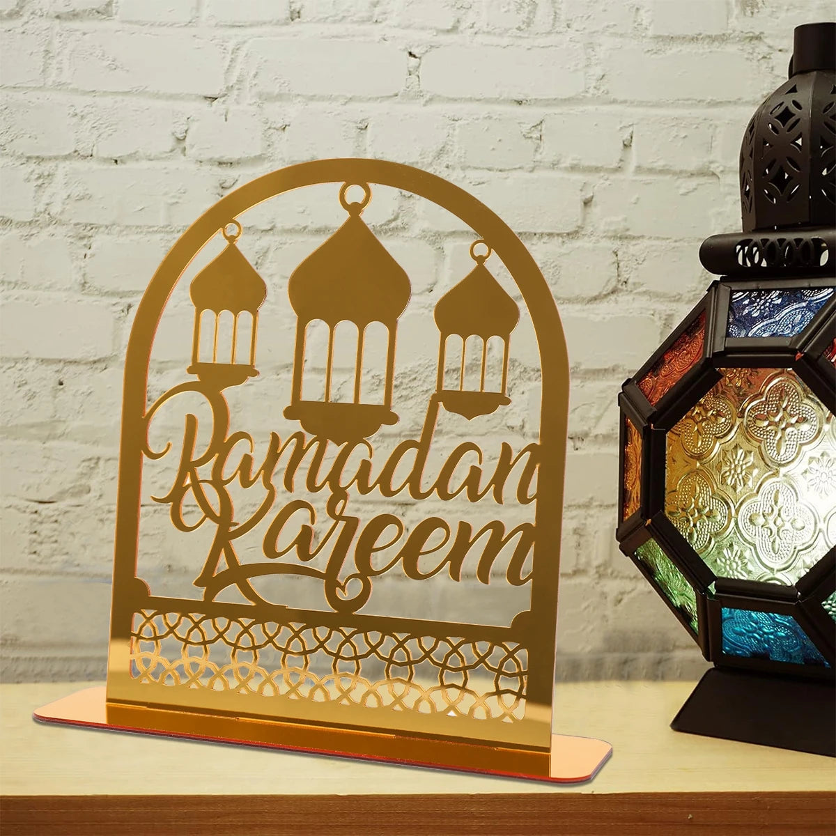 Elegant Acrylic Eid Mubarak Ornaments