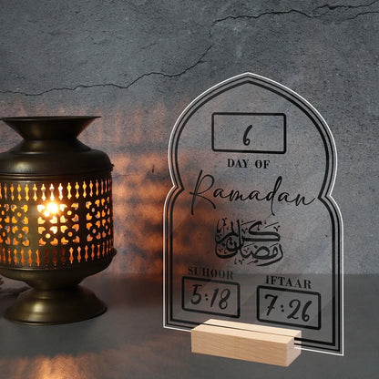 Ramadan Countdown Calendar – Acrylic Advent Calendar for Eid and Ramadan