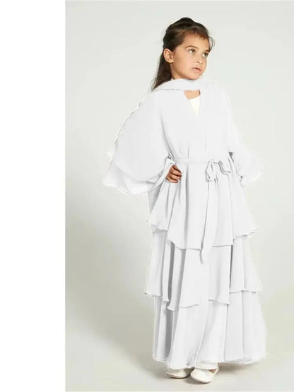 Chiffon Abaya Set for Kids – Perfect for Ramadan