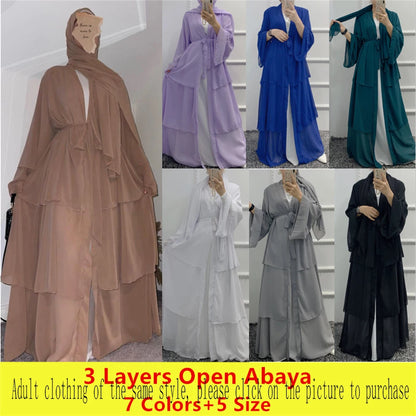 Chiffon Abaya Set for Kids – Perfect for Ramadan