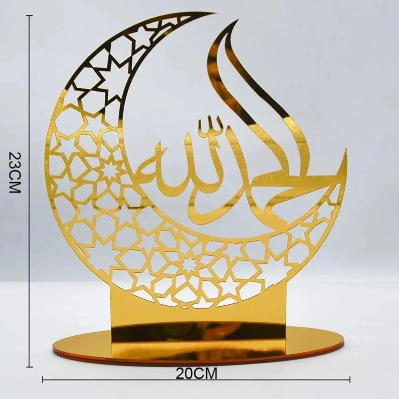 Elegant Acrylic Eid Mubarak Ornaments