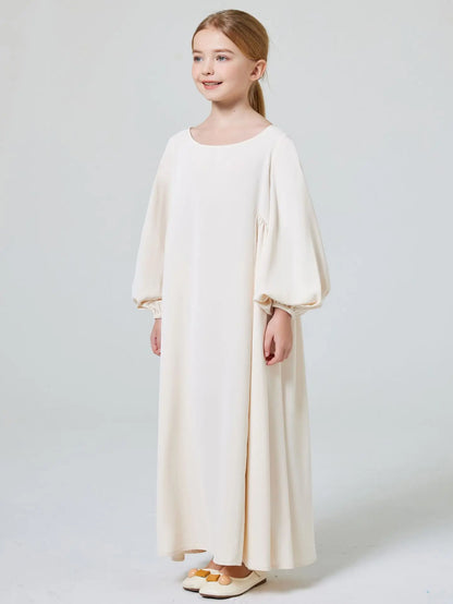 Elegant Long Sleeve Abaya for Girls