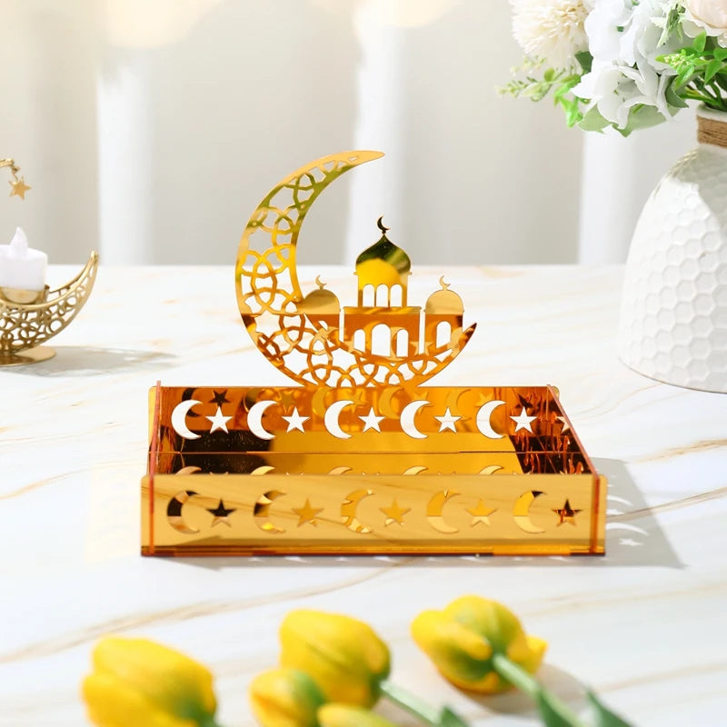 Elegant Acrylic Eid Mubarak Ornaments