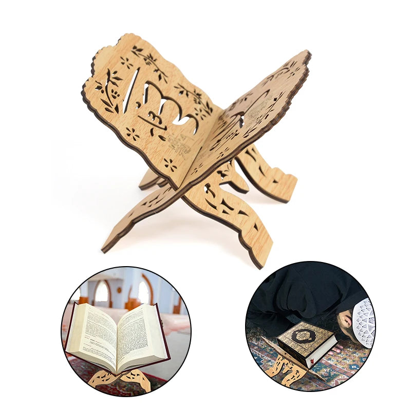 Wooden Quran, Book Shelf