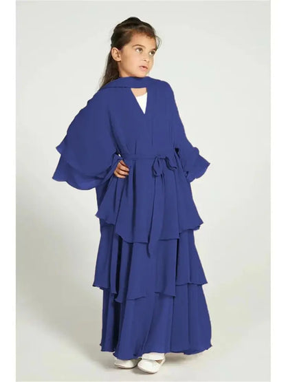 Chiffon Abaya Set for Kids – Perfect for Ramadan