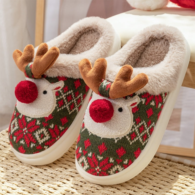 Cozy Plush Slippers - Fuzzy, Non-Slip Home Shoes