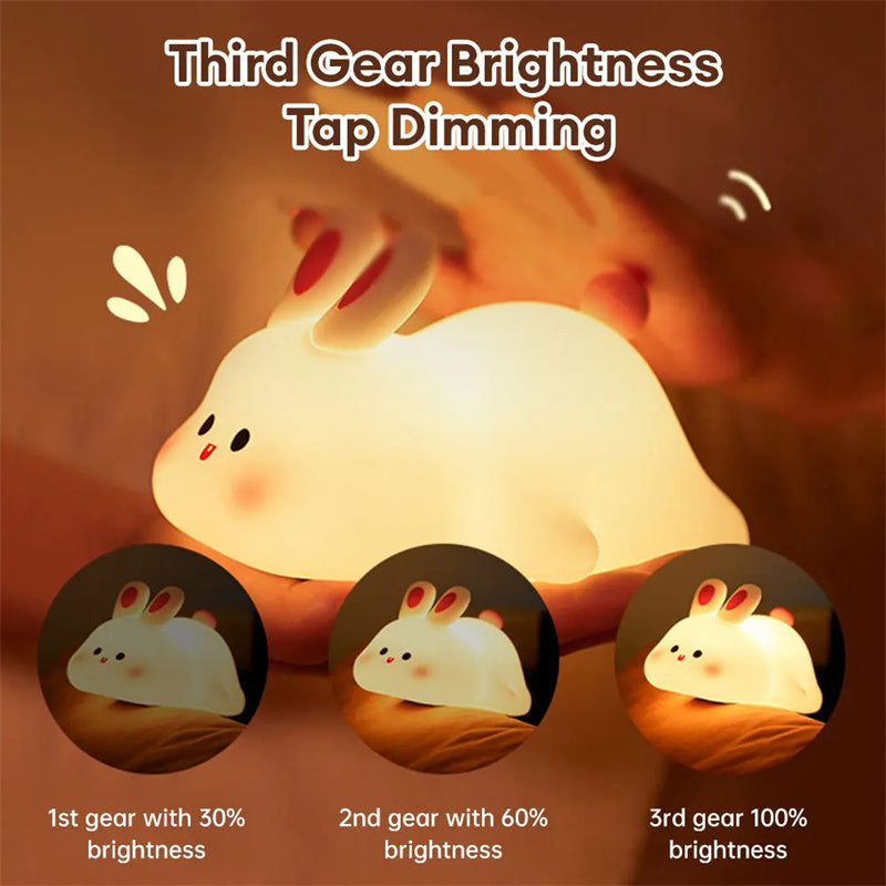 Adorable Touch-Sensitive LED Rabbit Night Light