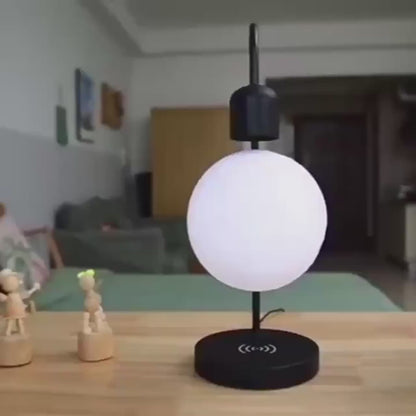 Floating LED Night Light with Wireless Charging